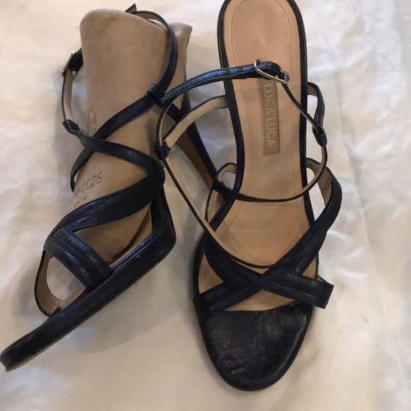 Designer Vintage Luca Luca Strappy Sandal $675 - Picture 3 of 16